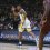 Tony Perkins celebrates a three-pointer