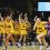 Iowa celebrates one of many buckets against Evansville