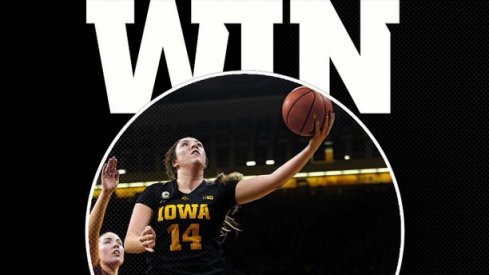 McKenna Warnock scored a career high 25 points in Iowa's win over Penn State