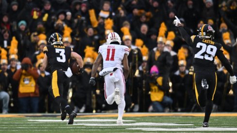 Cooper DeJean takes an interception to the house