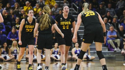 Iowa celebrates a tough road victory at Drake