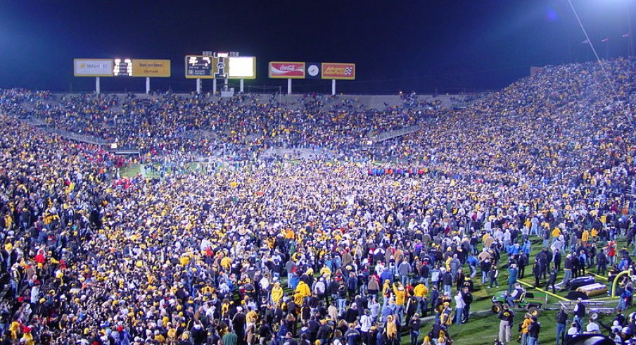 The postgame scene, 2004 Wisconsin