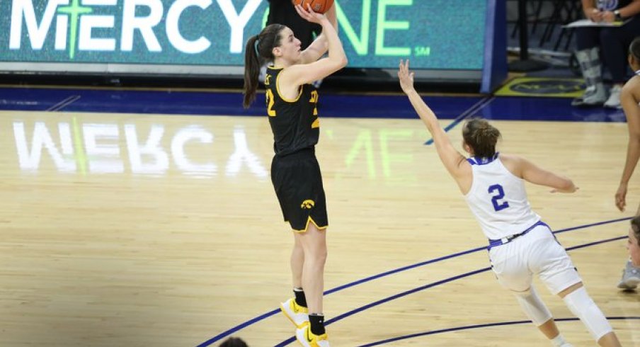 Caitlin Clark scored 30 points to lead Iowa in a wild 103-97 victory at Drake