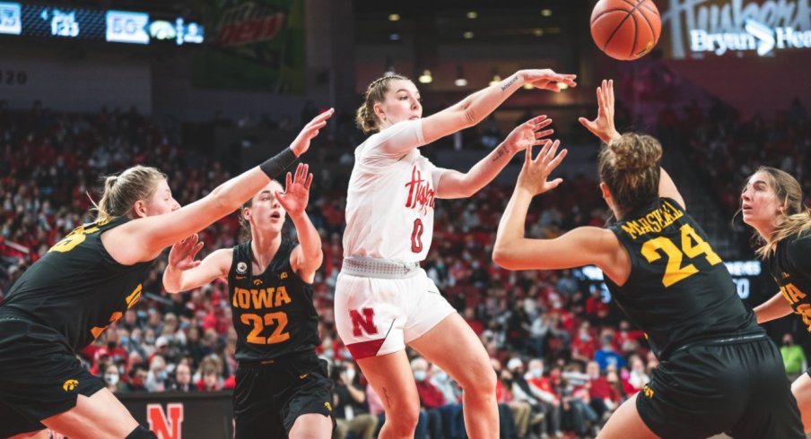 Iowa got back on track with a 96-86 victory at 13-1 Nebraska