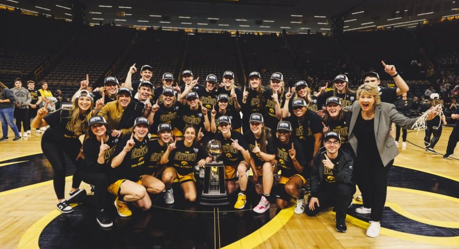 Iowa won the second regular season Big Ten title of Coach Bluder's Iowa career