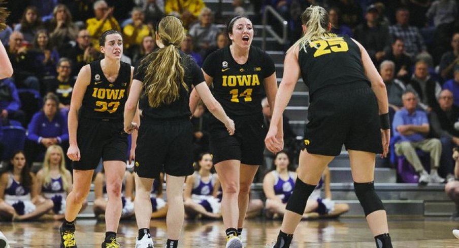 Iowa celebrates a tough road victory at Drake